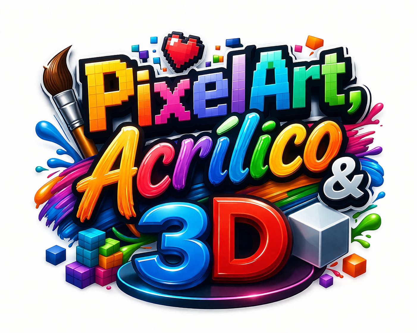PixelArt, Acrílico & 3D