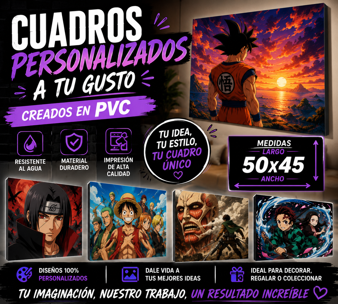 Cuadros personalizados - PVC